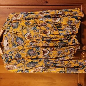 Haute Hippie Yellow Floral Blouse